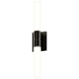Sonneman 2 Light 24" Tall LED Bathroom Sconce Black Brass