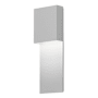 Sonneman Flat Box 17" Tall Integrated LED Outdoor Wall Sconce with an Aluminum Shade - ADA Compliant Textured White