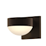 Sonneman REALS Single Light 3-1/4" High Integrated LED Outdoor Wall Sconce with Frosted Lens Textured Bronze