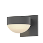 Sonneman REALS Single Light 3-1/4" High Integrated LED Outdoor Wall Sconce with Frosted Lens Textured Gray