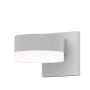 Sonneman REALS Single Light 2-1/2" High Integrated LED Outdoor Wall Sconce with Frosted Lens Textured White