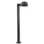 Sonneman REALS Single Light 30" Tall Integrated LED Landscape Path Light with Frosted Lens Textured Gray