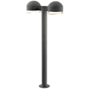 Sonneman REALS 2 Light 30" Tall Integrated LED Landscape Path Light with Clear Lens Textured Gray