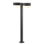 Sonneman REALS 2 Light 28" Tall Integrated LED Landscape Path Light with Frosted Lens Textured Gray