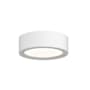 Sonneman REALS Single Light 5" Wide Integrated LED Outdoor Flush Mount Drum Ceiling Fixture with Frosted Lens Textured White