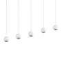 Sonneman Hemisphere 15" Wide LED Linear Pendant Textured White
