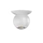 Sonneman Hemisphere 4" Wide LED Flush Mount Globe Ceiling Fixture Textured White