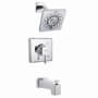 Speakman Kubos Tub and Shower Trim Package with 1.75 GPM Multi Function Shower Head Polished Chrome