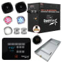 SteamSpa Black Series Bluetooth/WiFi 10.5kW QuickStart Steam Bath Generator Package Chrome