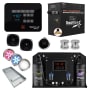 SteamSpa Black Series WiFi and Bluetooth 10.5KW Quickstart Steam Bath Generator Package with Dual Aroma Pump Chrome
