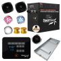SteamSpa Black Series Bluetooth/WiFi 10.5kW QuickStart Steam Bath Generator Package Gold