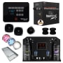 SteamSpa Black Series WiFi and Bluetooth 10.5KW Quickstart Steam Bath Generator Package with Dual Aroma Pump Matte Black