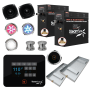 SteamSpa Black Series Wifi and Bluetooth 15kW QuickStart Steam Bath Generator Package Brushed Nickel