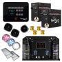SteamSpa Black Series WiFi and Bluetooth Double 12KW Quickstart Steam Bath Generator Package with Dual Aroma pump Gold