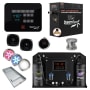SteamSpa Black Series WiFi and Bluetooth 6KW Quickstart Steam Bath Generator Package with Dual Aroma Pump Brushed Nickel
