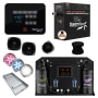 SteamSpa Black Series WiFi and Bluetooth 6KW Quickstart Steam Bath Generator Package with Dual Aroma Pump Matte Black