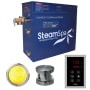 SteamSpa Indulgence 9 KW QuickStart Steam Bath Generator Package Brushed Nickel