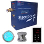 SteamSpa Indulgence 9 KW QuickStart Steam Bath Generator Package Polished Chrome