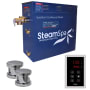 SteamSpa Oasis 10.5 KW QuickStart Steam Bath Generator Package Polished Chrome