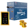 SteamSpa Oasis 12 KW QuickStart Steam Bath Generator Package Gold