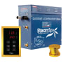 SteamSpa Oasis 9 KW QuickStart Steam Bath Generator Package Gold