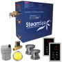 SteamSpa Royal 12 KW QuickStart Steam Bath Generator Package with Built-in Auto Drain Brushed Nickel