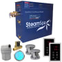 SteamSpa Royal 12 KW QuickStart Steam Bath Generator Package with Built-in Auto Drain Polished Chrome