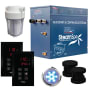 SteamSpa Royal 12 KW QuickStart Steam Bath Generator Package Matte Black