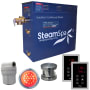 SteamSpa Royal 7.5 KW QuickStart Steam Bath Generator Package Brushed Nickel