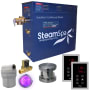SteamSpa Royal 9 KW QuickStart Steam Bath Generator Package with Built-in Auto Drain Brushed Nickel