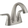 Sterling Medley 0.5 GPM Centerset Bathroom Faucet with Clicker Drain Assembly Vibrant Brushed Nickel
