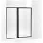 Sterling Attend 69" High x 60" Wide Pivot Framed Shower Door with Clear Glass Matte Black