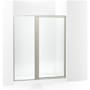 Sterling Attend 69" High x 60" Wide Pivot Framed Shower Door with Clear Glass Nickel