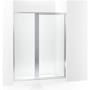 Sterling Attend 72" High x 59-1/2" Wide Pivot Framed Shower Door with Clear Glass Bright Silver