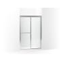 Sterling Deluxe 70" High x 48-7/8" Wide Sliding Framed Shower Door with Clear Glass Silver
