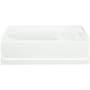 Sterling Ensemble 60" x 36" Vikrell Soaking Bathtub for Alcove Installations with Left Drain White