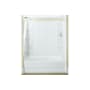 Sterling Ensemble AFD, 60" x 42" x 74-1/4" Tile Bath/Shower with Age in Place Backers - Left-hand Drain White