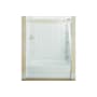 Sterling Ensemble AFD, 60" x 42" x 74-1/4" Tile Bath/Shower with Age in Place Backers - Right-hand Drain White