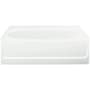 Sterling Ensemble 60" x 42" Vikrell Soaking Bathtub for Alcove Installations with Left Drain White