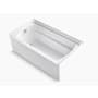 Sterling Ensemble 60" x 32-1/8" Vikrell Soaking Bathtub for Alcove Installations with Left Drain and ADA Compliant White