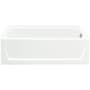 Sterling Ensemble 60" x 30-1/4" Vikrell Soaking Bathtub for Alcove Installations with Right Drain White