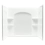 Sterling Ensemble 55-1/4" x 60" x 33-1/4" Vikrell Shower Wall Set with Curve Design White