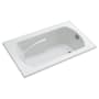 Sterling Lawson 60" x 36" Vikrell Soaking Bathtub for Drop In Installations with Reversible Drain Location White