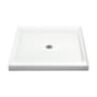 Sterling Ensemble 42" x 42" x 4-1/2" Vikrell Shower Pan with Drain Center White