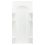 Sterling Ensemble 72-1/2" x 36" Vikrell Shower Back Wall with Curve Design White