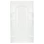 Sterling Ensemble 72-1/2" x 42" Vikrell Shower Back Wall with Curve Design White