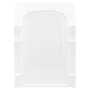 Sterling Ensemble 72-1/2" x 48" Vikrell Shower Back Wall with Curve Design White