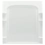 Sterling Ensemble 72-1/2" x 60" Vikrell Shower Back Wall with Curve Design White