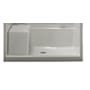 Sterling Accord 48" x 36" Vikrell Shower Pan with Drain Center and Removable Seat White