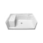 Sterling 60" x 36" Shower Base with Single Threshold and Center Drain White